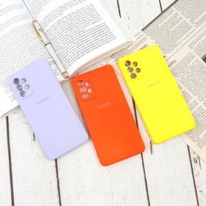 قاب گوشی Galaxy A72  سامسونگ سیلیکونی اورجینال داخل مخمل (گلکسی A72)