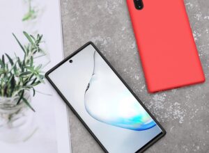قاب گوشی Galaxy Note 10 Plus سامسونگ سیلیکونی اورجینال داخل مخمل ( گلکسی نوت 10 پلاس )