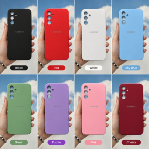 قاب گوشی Galaxy A55 سامسونگ سیلیکونی اورجینال داخل مخمل (گلکسی A55)